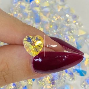 Cristal corazon Swarowski Aurora Boreal 